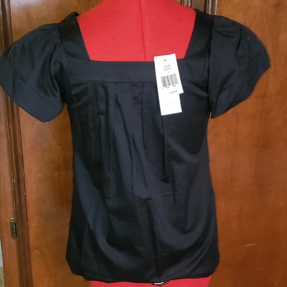 NWT French Connection Pleated Cotton Top Size 2 - Picture 2 of 5